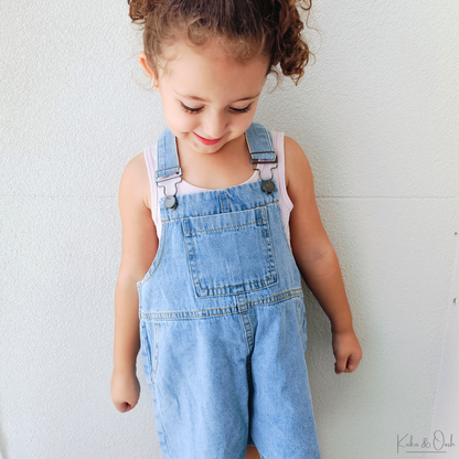 Denim Short Overalls