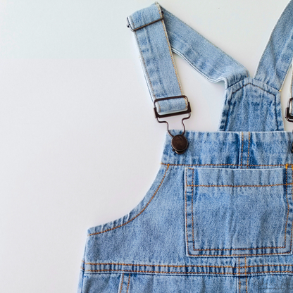 Denim Short Overalls