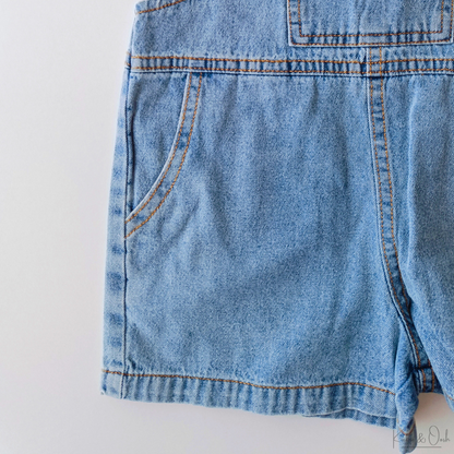 Denim Short Overalls