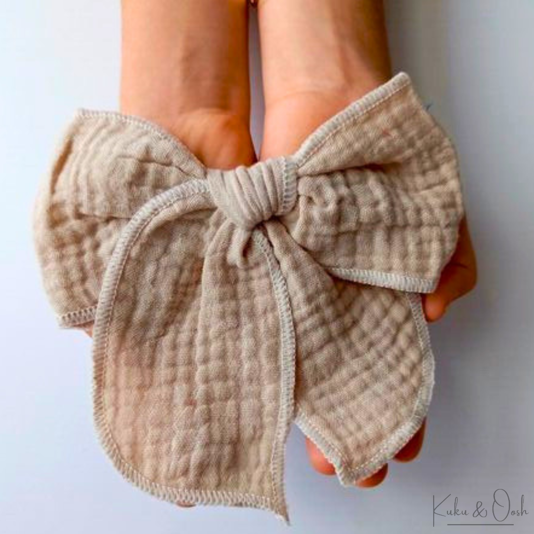 Cotton Muslin Hair Bows