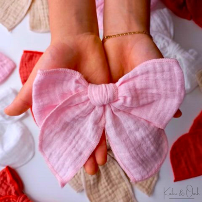 Cotton Muslin Hair Bows