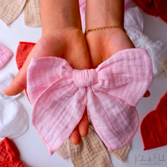 Cotton Muslin Hair Bows