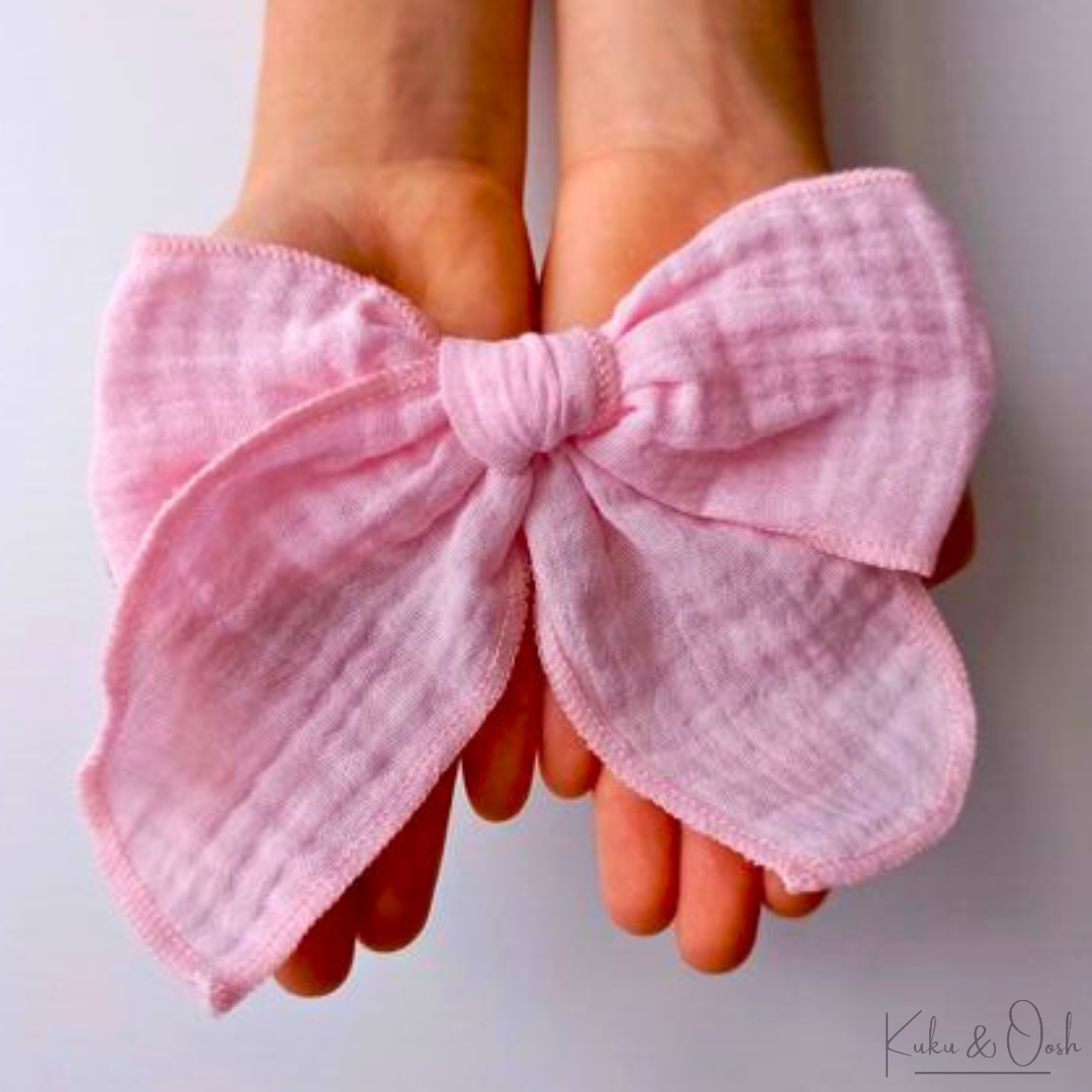 Cotton Muslin Hair Bows